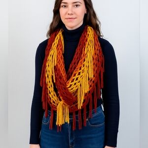 Ombre Scarf Gorgeous Colors And Fringe On Both Sides!